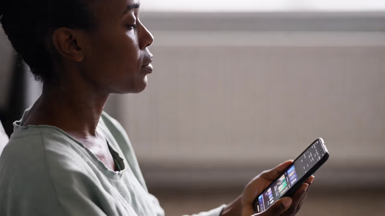 Using a mental health app for daily self-care