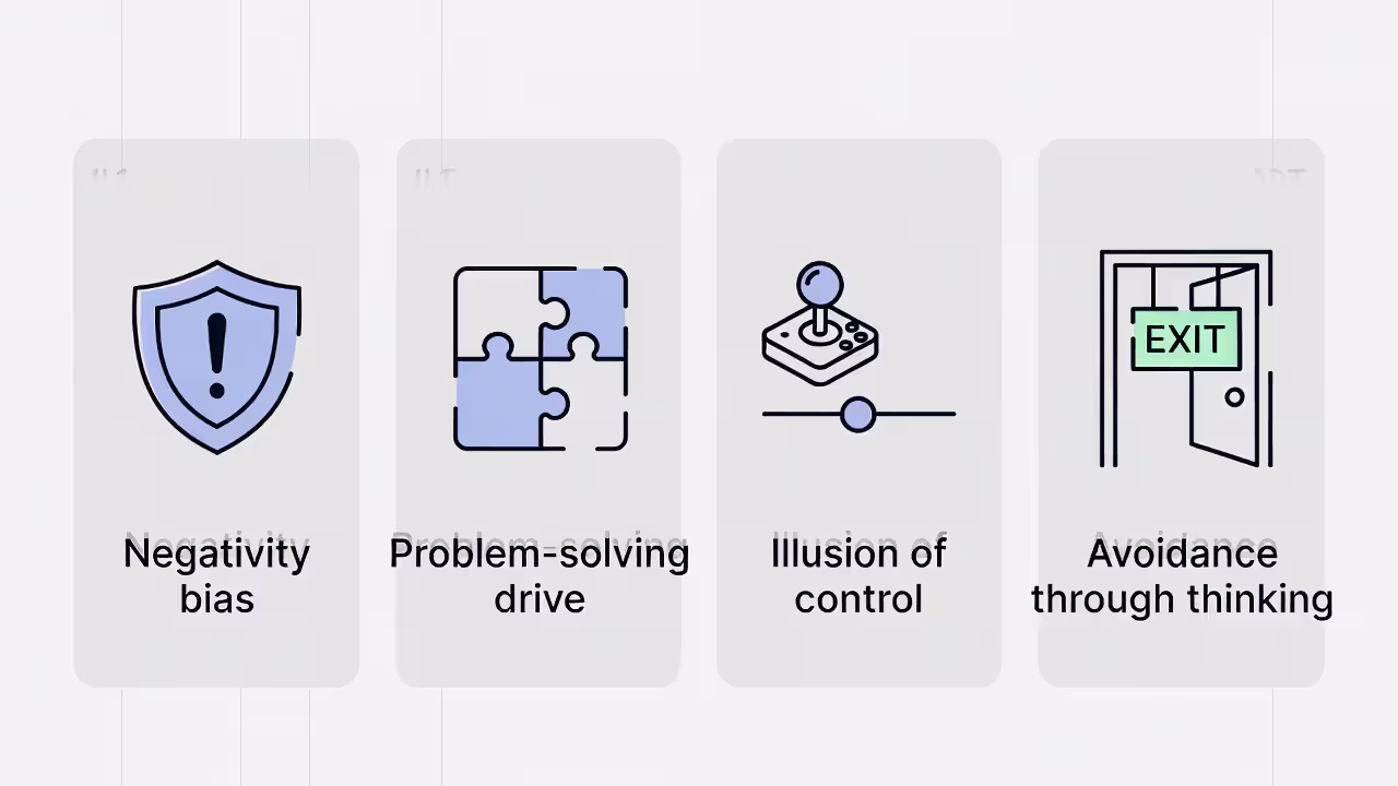 negativity bias, problem-solving, control illusion, avoidance