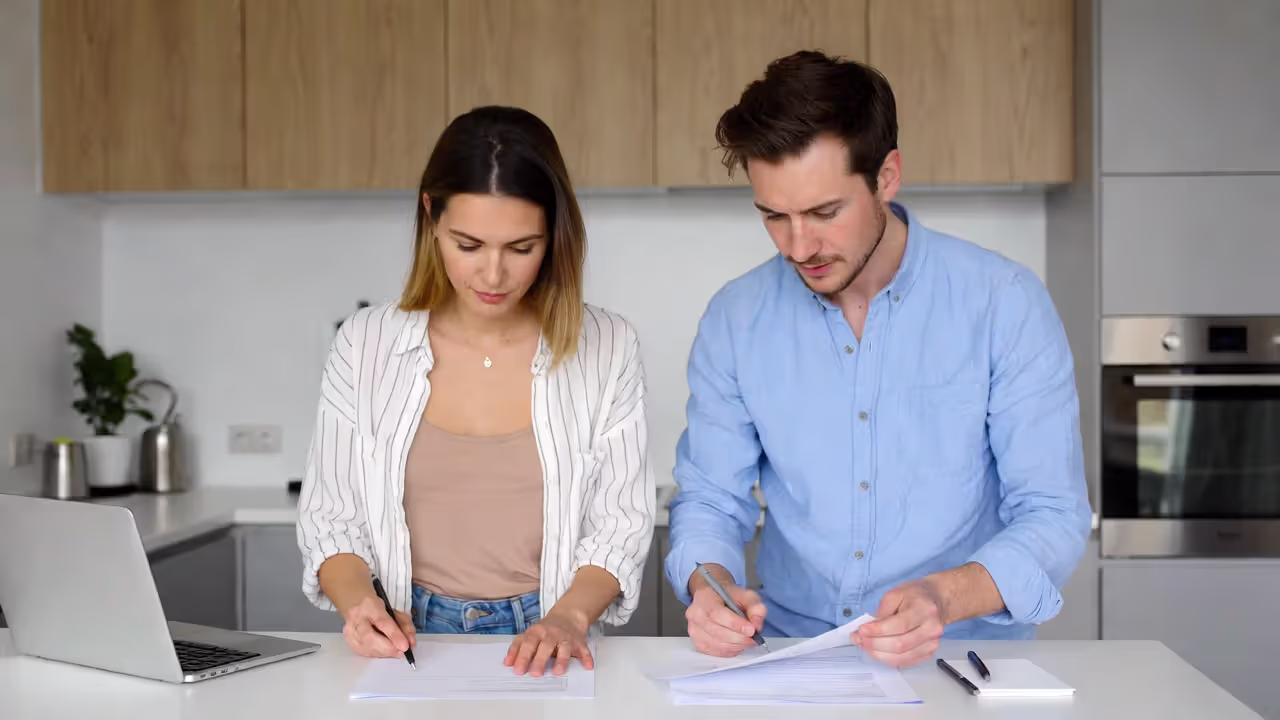 Couple working together, showing complementary roles in action